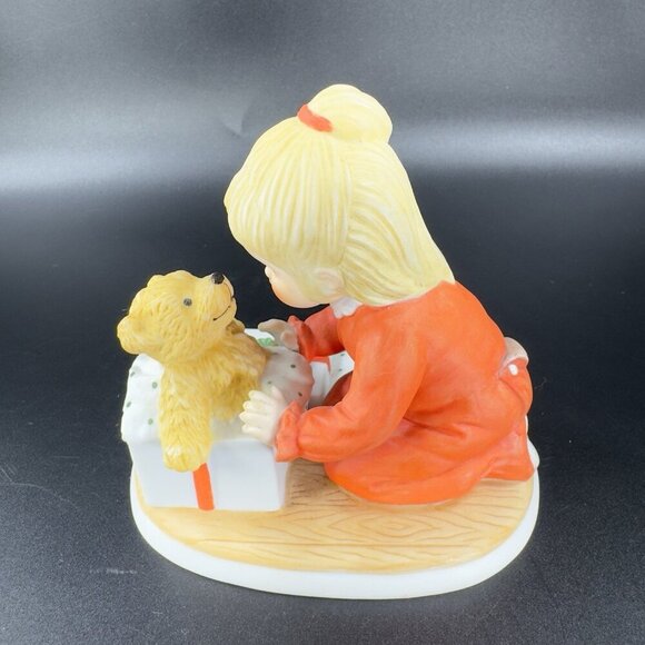Vintage Lenox Teddys First Christmas Teddy and Tiny Tots Figurine Porcelain VTG - Picture 1 of 10